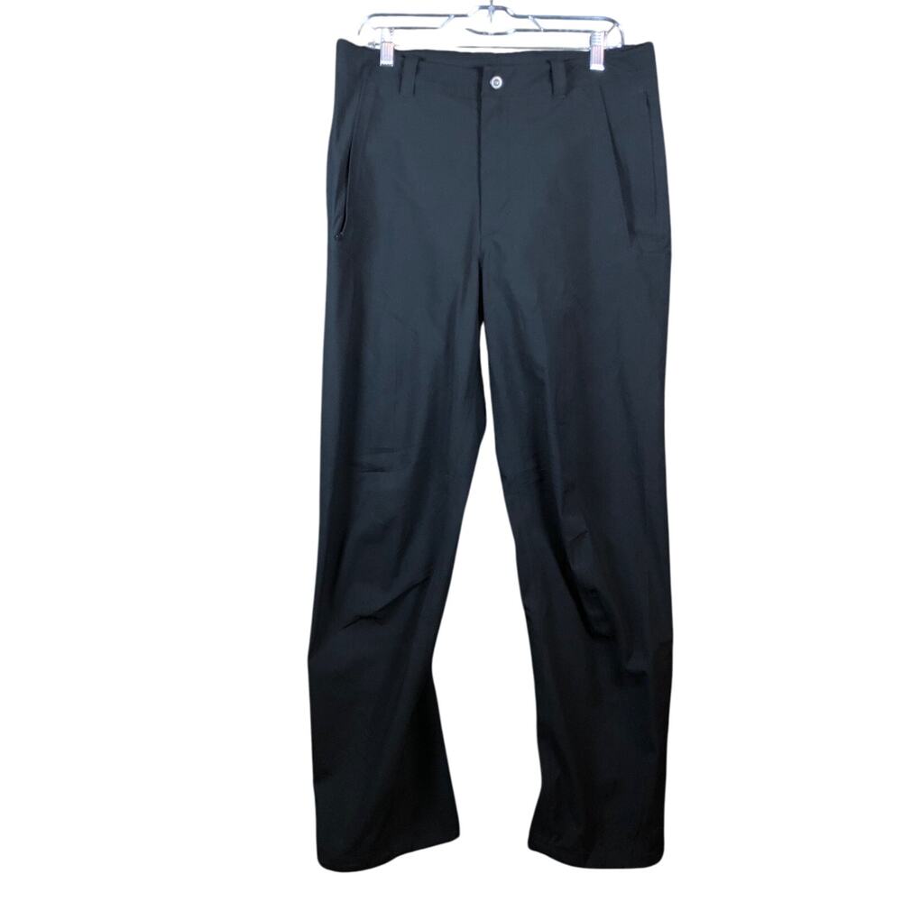Nike Golf Mens Pants Black Storm Fit 10 Straight 100% Polyester Medium